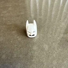 LEGO Batman White Minifigure Cowl Mask Headgear Loose Plastic Part Toy