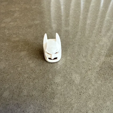 LEGO Batman White Minifigure Cowl Mask Headgear Loose Plastic Part Toy