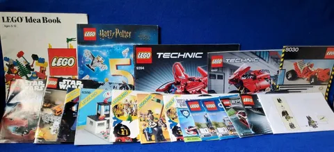 Lot of 17 LEGO Instruction Manuals - Technic, Star Wars, Harry Potter, Legoland,
