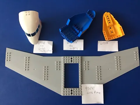 Lego City Passenger Airplane Components 93541 67244 67245 67241