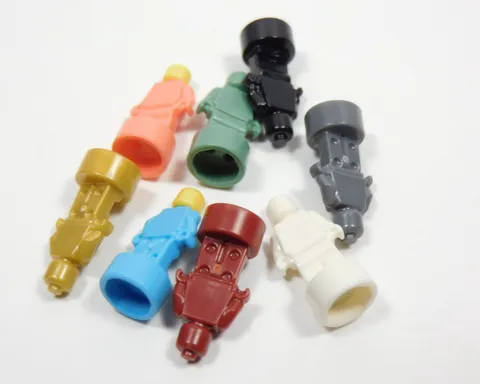 LEGO Lot of 8 Statuette Trophy Minifig Coral Black White Gold Sand Green Q7