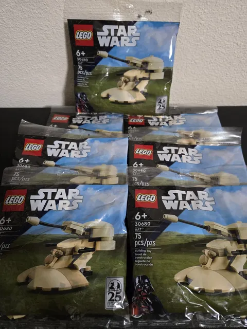 Lot of 7 LEGO Star Wars 30680 AAT Polybag Building Toy