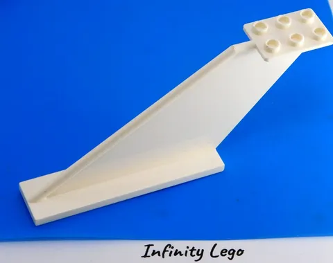 LEGO White 2x12x5 Passenger Airliner Plane Large Tail Space Suttle (87614 3367)