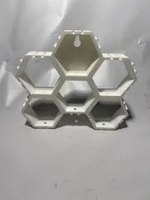 Lego Mini figure Display Hex Case White 3D Printed 6 Slots