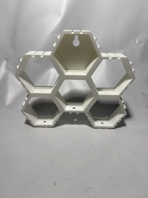Lego Mini figure Display Hex Case White 3D Printed 6 Slots