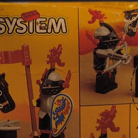 LEGO Castle Black Knights 6009 Black Knight 19pc Set 1992 Vintage Box