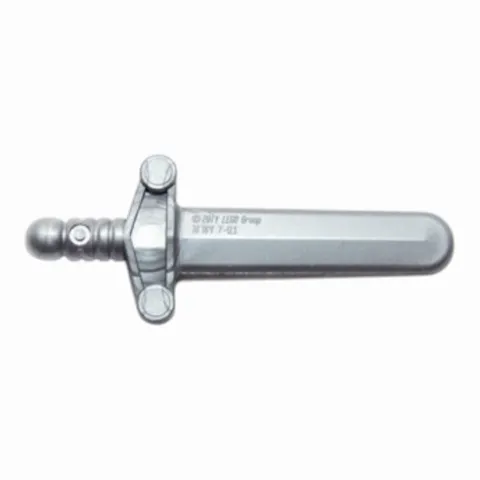 LEGO Minifigure, Weapon Sword, Shortsword Elaborate Hilt Flat Silver