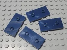 New LEGO Lot of 4 Dark Blue 2x4 Tile Pieces with 2 Top Studs