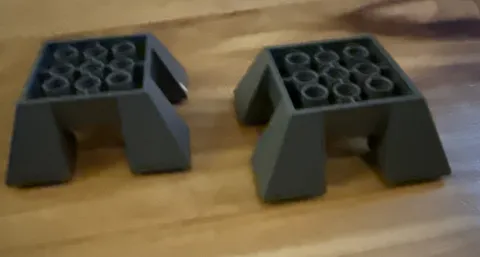Lego Part 30373 (2pc) Slope, Inverted 65 6x6x2 Quad