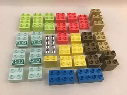 Lego Duplo Pastel Basic Blocks Replacement Pieces Lot Of 35 Different Sizes