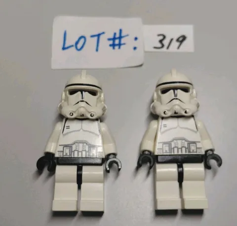 LEGO Star Wars Episode 3 7655 sw0126 Clone Trooper 2 Minifigures Phase2 FREE SHP
