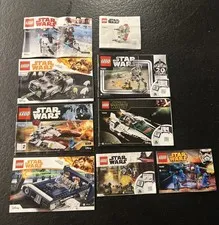 Star Wars Lego Instruction Manual Lot /9