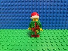 LEGO Christmas Present Minifigure BAM 2024 Green Brick Suit CMF Lot Rare HTF A2