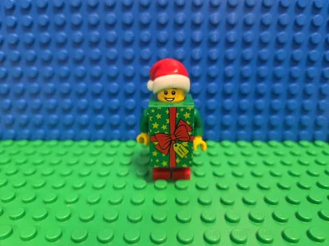 LEGO Christmas Present Minifigure BAM 2024 Green Brick Suit CMF Lot Rare HTF A2