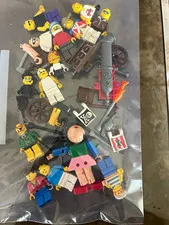 LEGO Pirate Ship Bulk Lot Minifigure Parts & Accessories Cannon Flags Wheels