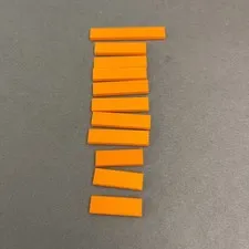 Lego 6636 2431 63864 Orange Replacement Parts Pieces Lot of 11