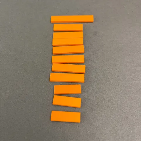 Lego 6636 2431 63864 Orange Replacement Parts Pieces Lot of 11
