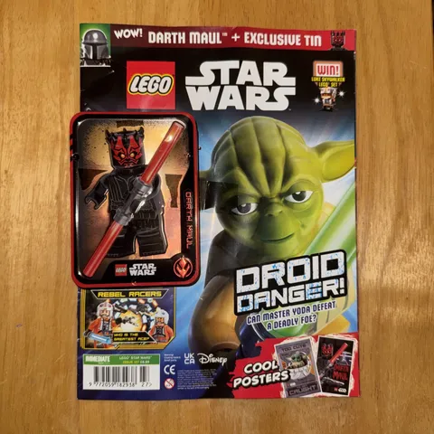 Lego Star Wars Magazine w/ Exclusive Darth Maul Tin With Minifigure