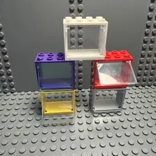 Lego Lot Window + Frame Set Of 5 (60958 + 60613) Assorted Colors