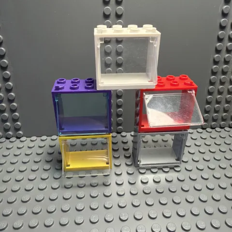 Lego Lot Window + Frame Set Of 5 (60958 + 60613) Assorted Colors