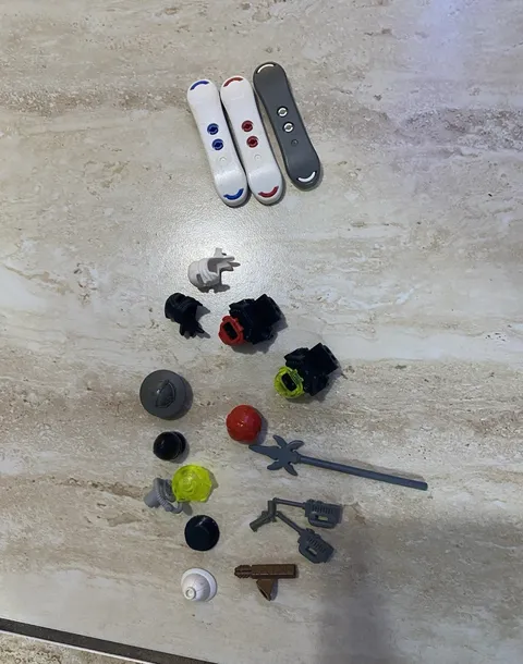 VINTAGE LEGO Accessory Lot - Sports Skis Snowboards Castle Space Weapons