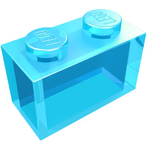 20x LEGO® Part 3065 - Brick 1 x 2 without Bottom Tube