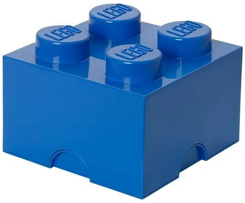 Brand New Lego Storage Brick, Blue, 4 Knobs