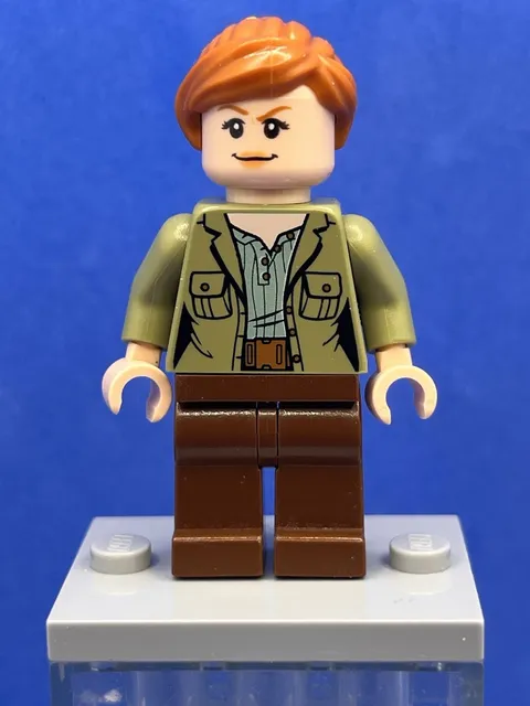 Claire Dearing (Olive Green Jacket) jw021 - LEGO Jurassic World Used Minifigure