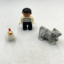Vintage Lego Duplo Replacement Parts Chicken Cat Jailbreak Joe Prisoner