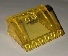 Lego Trans Yellow Slope Inverted 33° 5x6x2 6980 6929 Piece Part #4228 Vintage