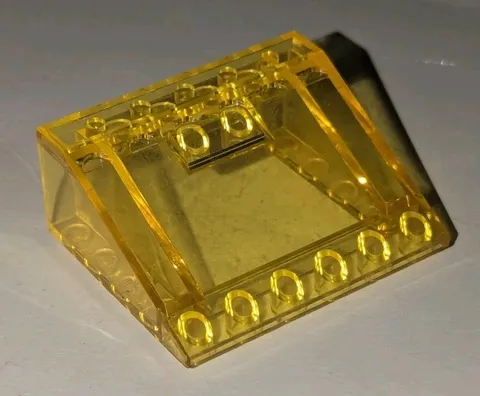 Lego Trans Yellow Slope Inverted 33° 5x6x2 6980 6929 Piece Part #4228 Vintage