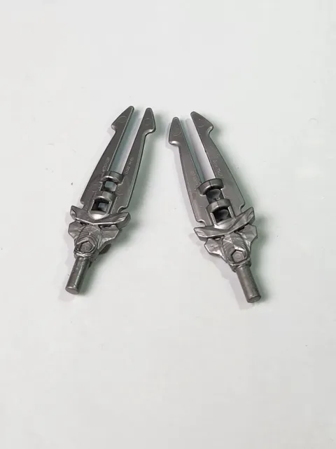 2x LEGO® Part 11103 - Sword Double Blade with Bar Holder