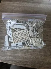 LEGO? LT. GRAY COLOR 125+ PIECE LOT VARIOUS SIZES & SHAPES PREOWNED PLEASE READ!