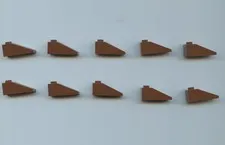 LEGO x 10 Reddish Brown Slope 33 3 x 1 4286