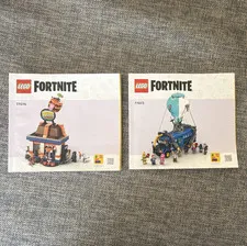 LEGO Illustrated English Manual Booklet Lot Botanicals, Fortnite, Creator