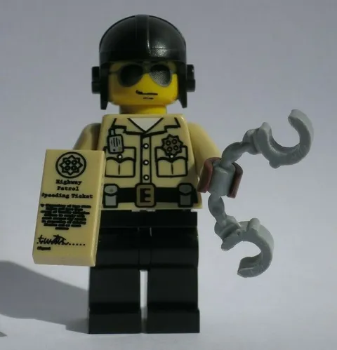 Traffic Cop Series 2 Highway Patrol Police Man LEGO® Minifigure Mini Figure