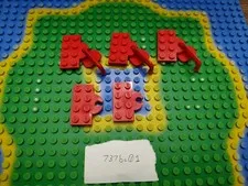 Lego 737bc01 with part x886 Train Coupler and plate (lot of 3 + 2 extra plates)