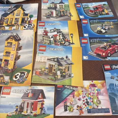 LEGO CREATOR Classic Build Instruction Manuals Only Mixed Lot