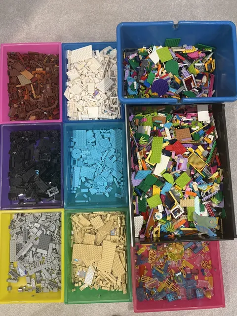 LEGO 18 pound INCL SHIP Bulk Lot Partially Sorted Elves Dragon Friends Minidolls