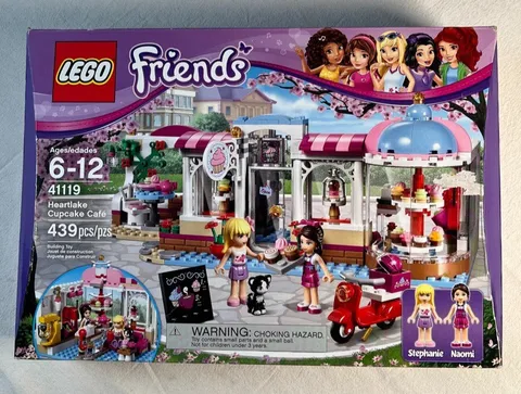 LEGO FRIENDS Heartlake Cupcake Cafe Stephanie Naomi Cat Set 41119 New Sealed Box