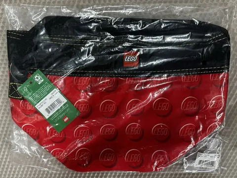 LEGO Storage Bag 6.3L Polyester w/ Handle Red/Black MPN 10084