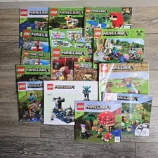 Lego Minecraft Manuals Bundle 10+ Manuals