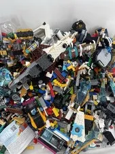 LEGO Bulk Lot 20 lbs Mixed Parts Vehicles Space Ninjago Buggy Blocks Wheels
