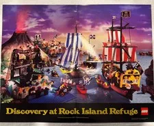 Discovery at Rock Island Refuge Exclusive Lego Builders a club Poster 1990