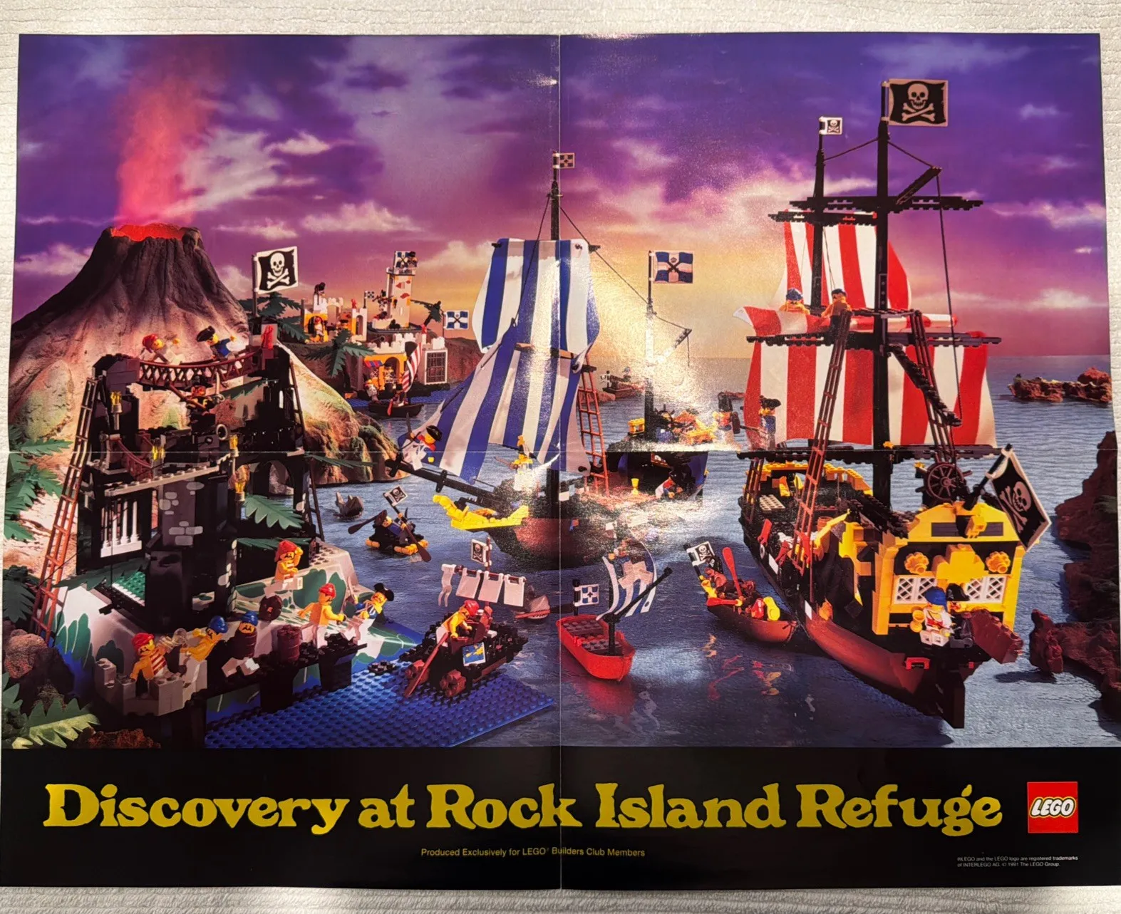Discovery at Rock Island Refuge Exclusive Lego Builders a club Poster 1990