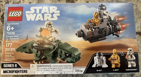 LEGO Star Wars: Escape Pod vs. Dewback Microfighters (75228) - BRAND NEW, SEALED