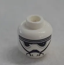 LEGO - Minifig, Head w/ Black Goggles & Breathing Mask Pattern (Imperial Driver)