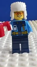 Lego cty0928 Artic Explorer - Minifigure - Town/City/Artic - Ushanka Hat