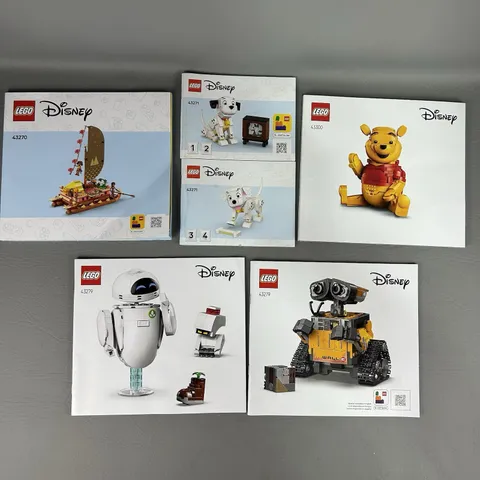 Lego Disney Instruction Booklet Manual Only Lot of 6 Wall-E Pooh 101 Dalmatians