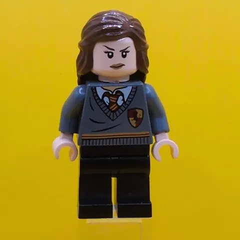 Hermione Granger hp095 Gryffindor Stripe and Shield Torso black legs Minifigure
